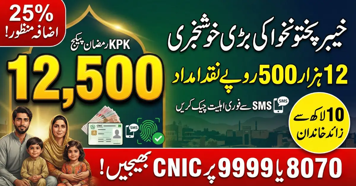 KPK 12500 Cash Program 2026 Approved – Check Eligibility via CNIC Now